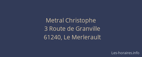 Metral Christophe