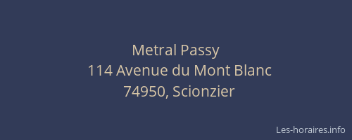 Metral Passy