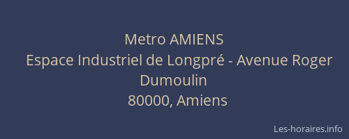 Metro AMIENS