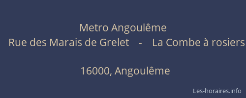 Metro Angoulême