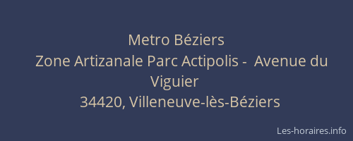 Metro Béziers