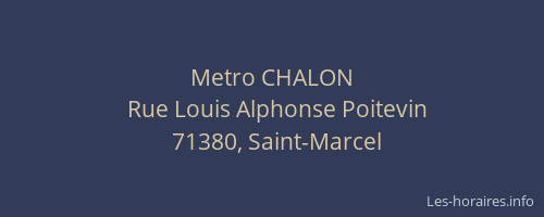 Metro CHALON