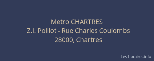 Metro CHARTRES