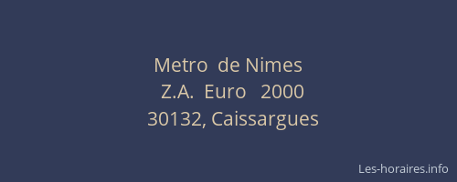 Metro  de Nimes