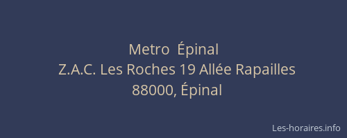 Metro  Épinal