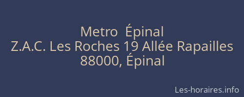 Metro  Épinal