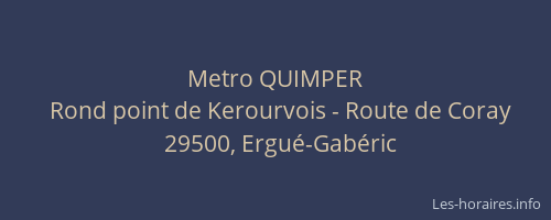 Metro QUIMPER