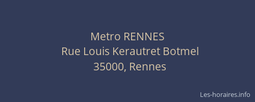Metro RENNES