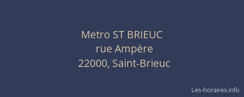 Metro ST BRIEUC