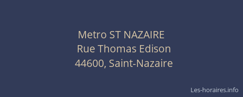 Metro ST NAZAIRE