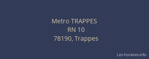 Metro TRAPPES
