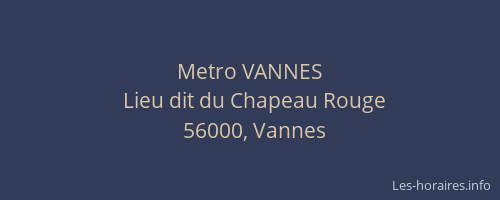 Metro VANNES