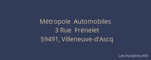 Métropole  Automobiles