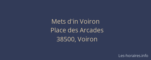 Mets d'in Voiron