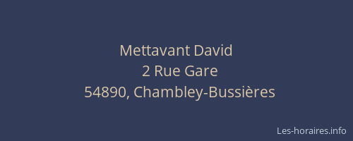 Mettavant David