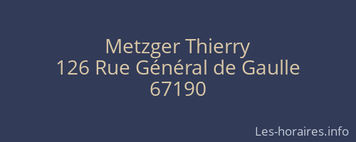 Metzger Thierry