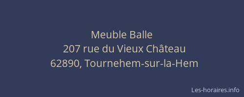 Meuble Balle