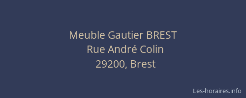 Meuble Gautier BREST
