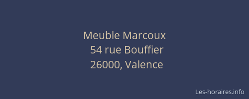 Meuble Marcoux