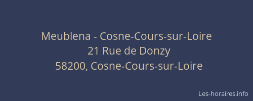 Meublena - Cosne-Cours-sur-Loire