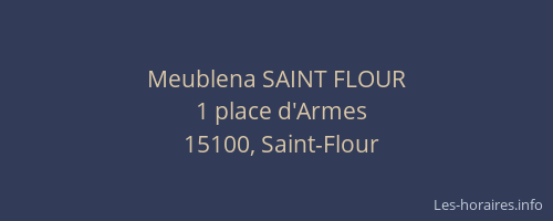 Meublena SAINT FLOUR