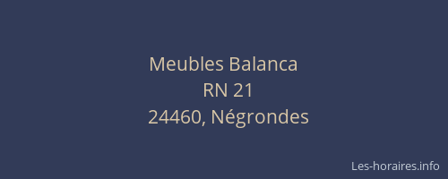 Meubles Balanca