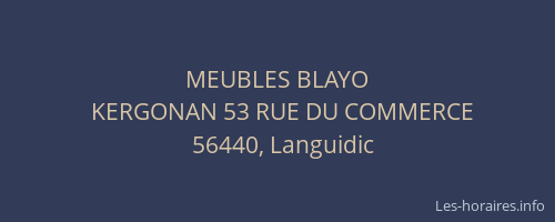 MEUBLES BLAYO