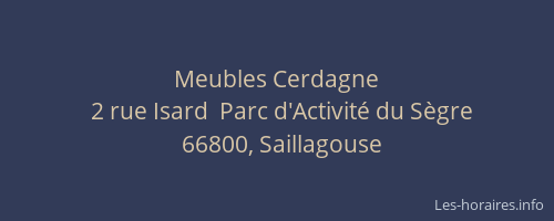 Meubles Cerdagne