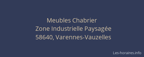 Meubles Chabrier