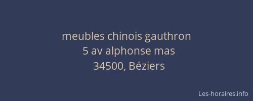 meubles chinois gauthron