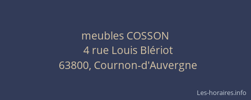 meubles COSSON