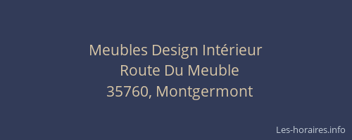 Meubles Design Intérieur