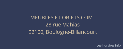 MEUBLES ET OBJETS.COM