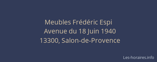 Meubles Frédéric Espi