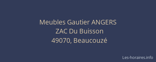 Meubles Gautier ANGERS