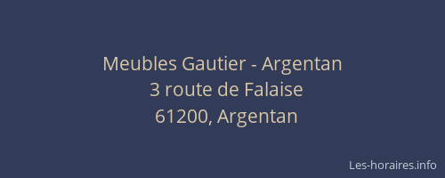 Meubles Gautier - Argentan