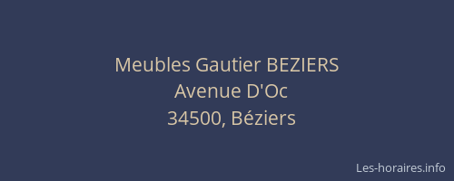 Meubles Gautier BEZIERS