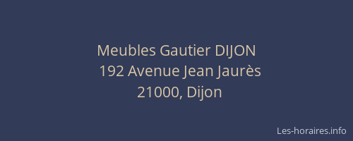 Meubles Gautier DIJON