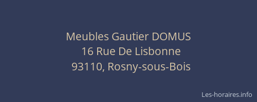 Meubles Gautier DOMUS