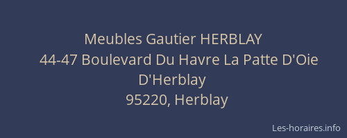 Meubles Gautier HERBLAY