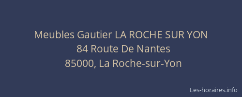 Meubles Gautier LA ROCHE SUR YON