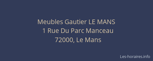 Meubles Gautier LE MANS