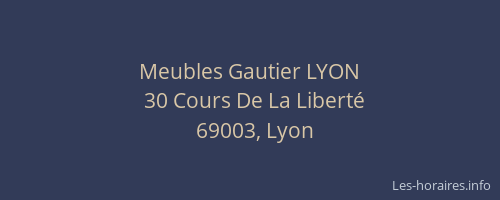 Meubles Gautier LYON
