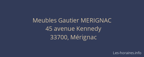 Meubles Gautier MERIGNAC