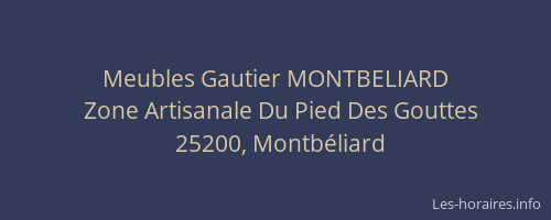 Meubles Gautier MONTBELIARD