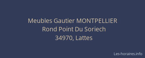 Meubles Gautier MONTPELLIER