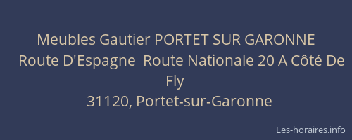 Meubles Gautier PORTET SUR GARONNE