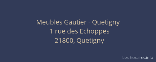 Meubles Gautier - Quetigny