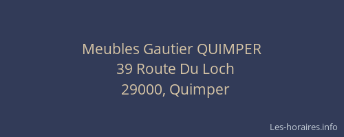 Meubles Gautier QUIMPER