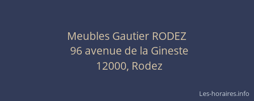 Meubles Gautier RODEZ